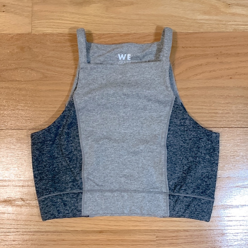 We over me gray xs sports bra bandier